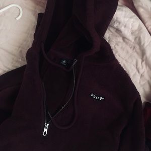 Volcom maroon hoodie
